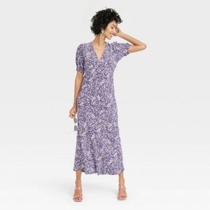a new day Purple Floral Dress